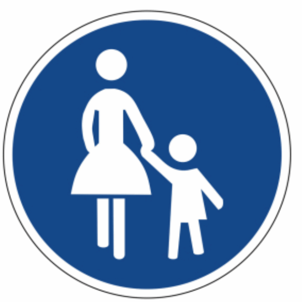 Zeichen 239: Gehweg