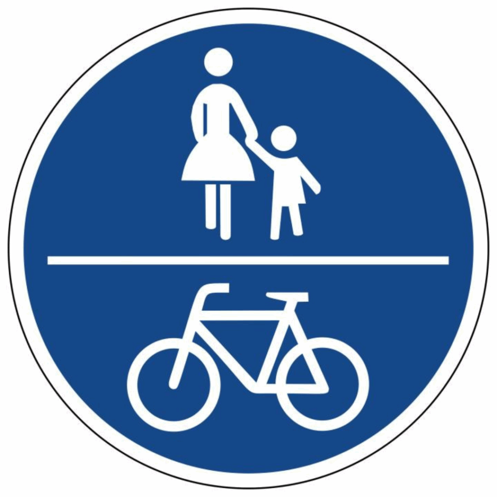 Zeichen 240: Gemeinsamer Geh- und Radweg